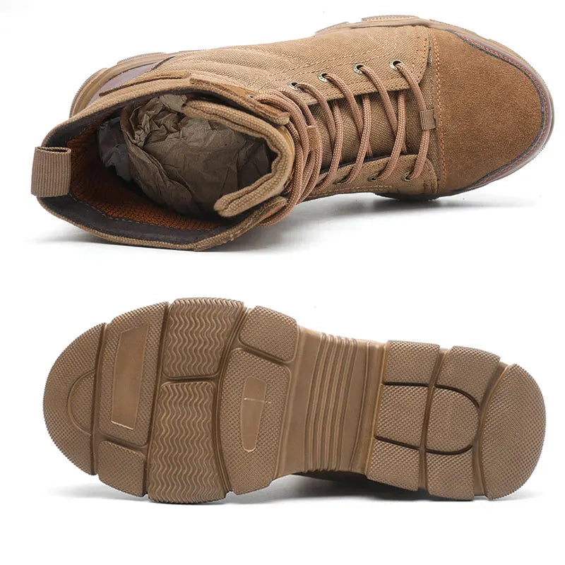 SUADEX Steel Toe Boots for Men Work Boots Indestructible.