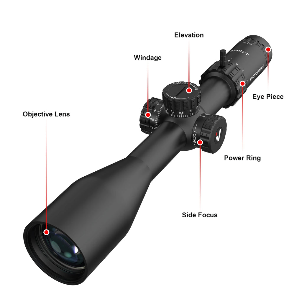 VictOptics S4 4-16x44 SFP Riflescope,Crystal Clear Optics.