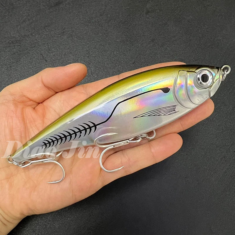130mm 48g Pencil Fishing Lures Saltwater Trout Pesca Artificial Hard Twitchbait 3D Floating Wobblers for Twitch Fishing Supplies