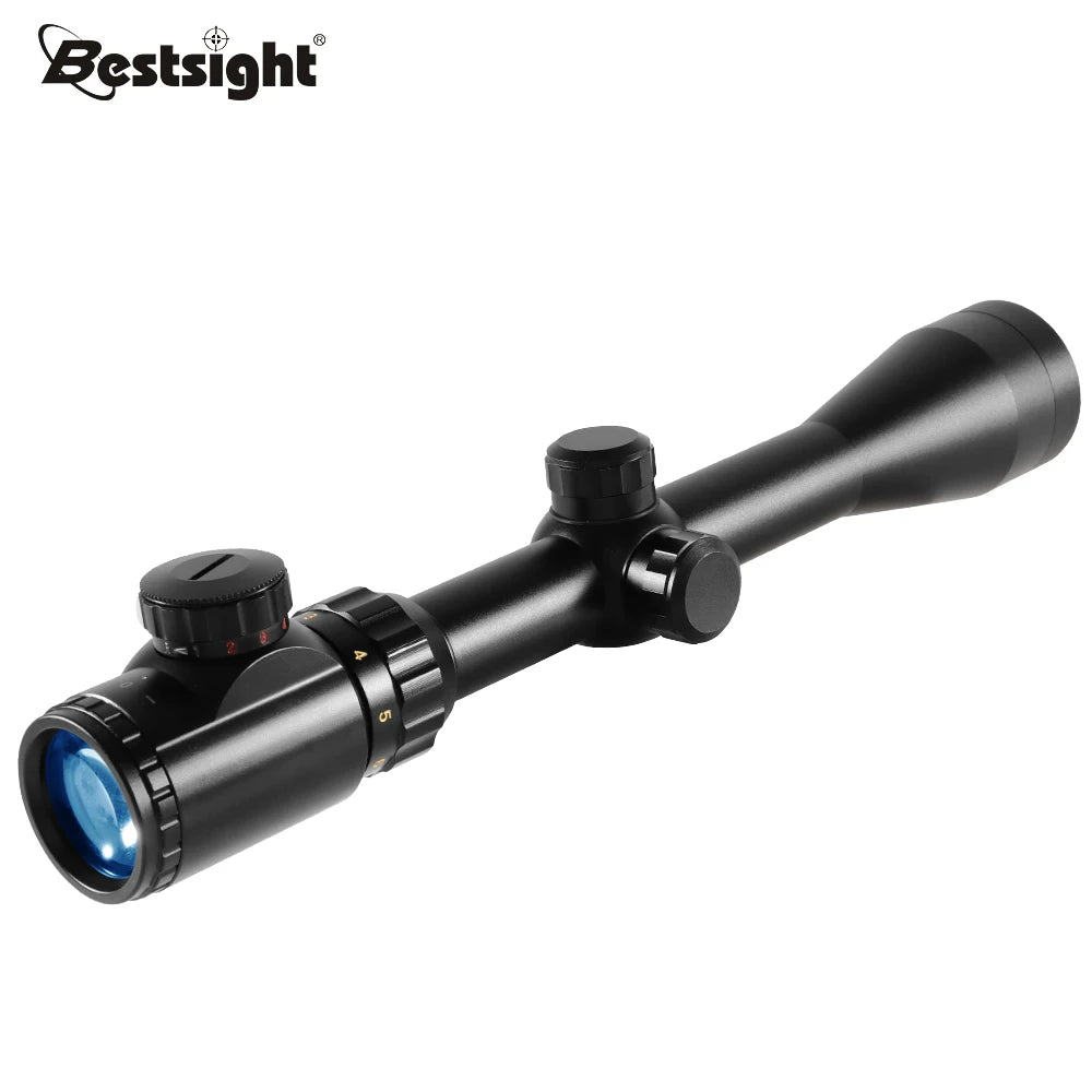 Riflescope 3-9x40 Rifle Sniper Scope Red or Green Illuminated Optical with Mounts.