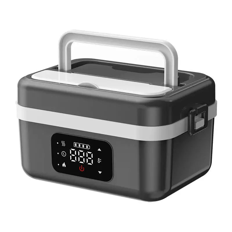 Wireless Electric Insulated Lunch Box - Built-in 8000mAh Battery, 60W Heating Lunch Box.