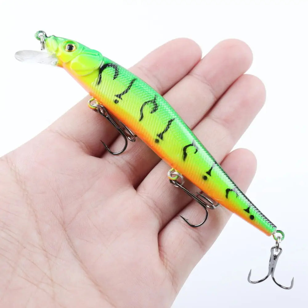 Realistic Fishing Lure - 11.5cm Bionic Swimbait with 3D Eyes and Treble Hooks