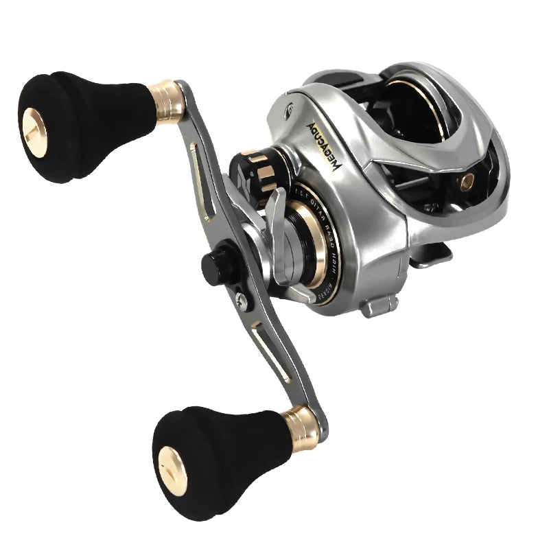 Seasir Megacuda Baitcasting Reel Drag 15KG Deep Spool 6.5:1 Aluminum Frame Carbon Side Double.