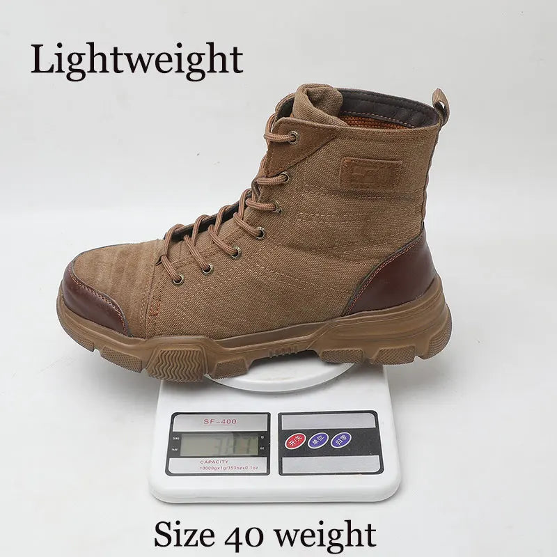 SUADEX Steel Toe Boots for Men Work Boots Indestructible.