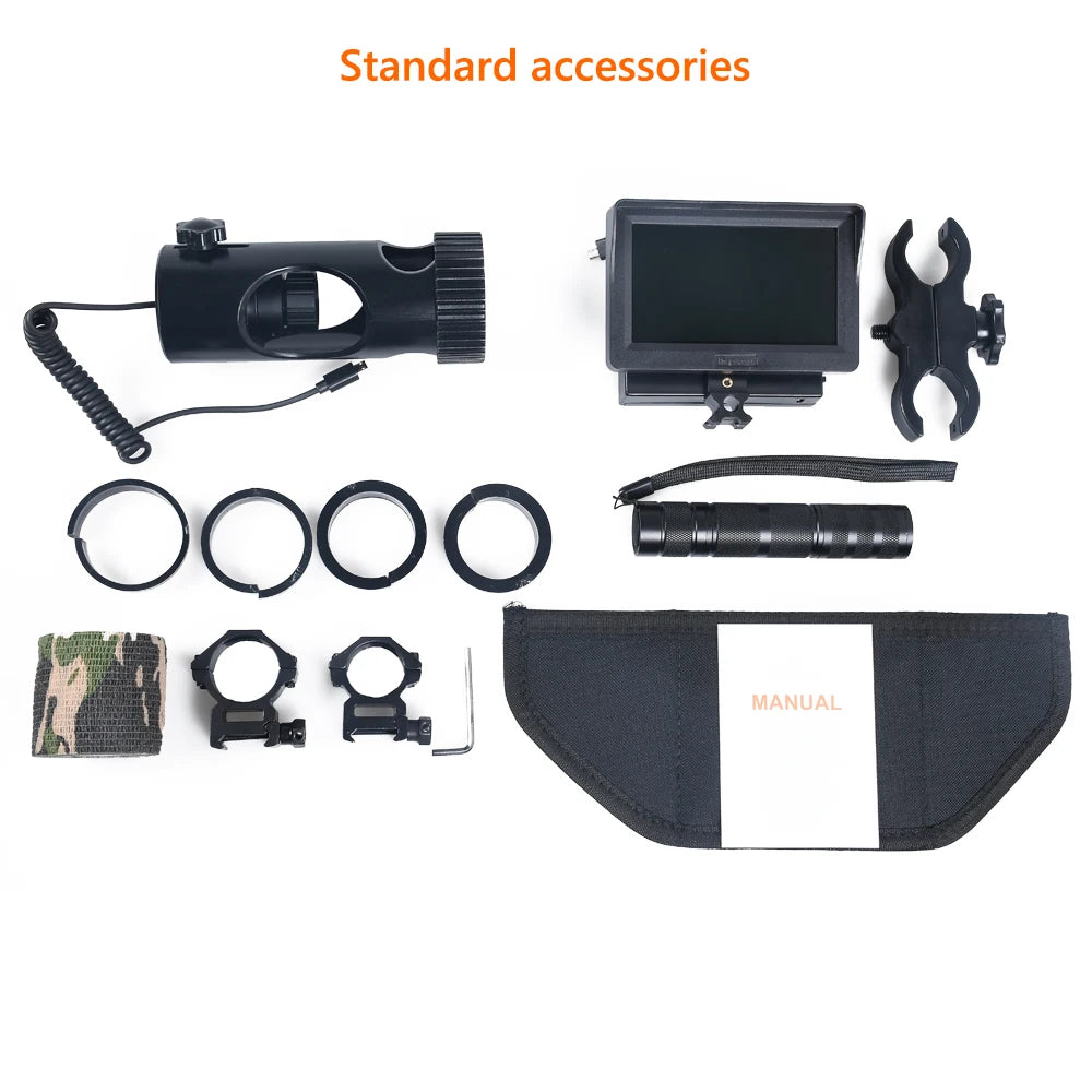 Digital Night Vision Riflescope - 850nm Infrared Scope with HD 720P Camera