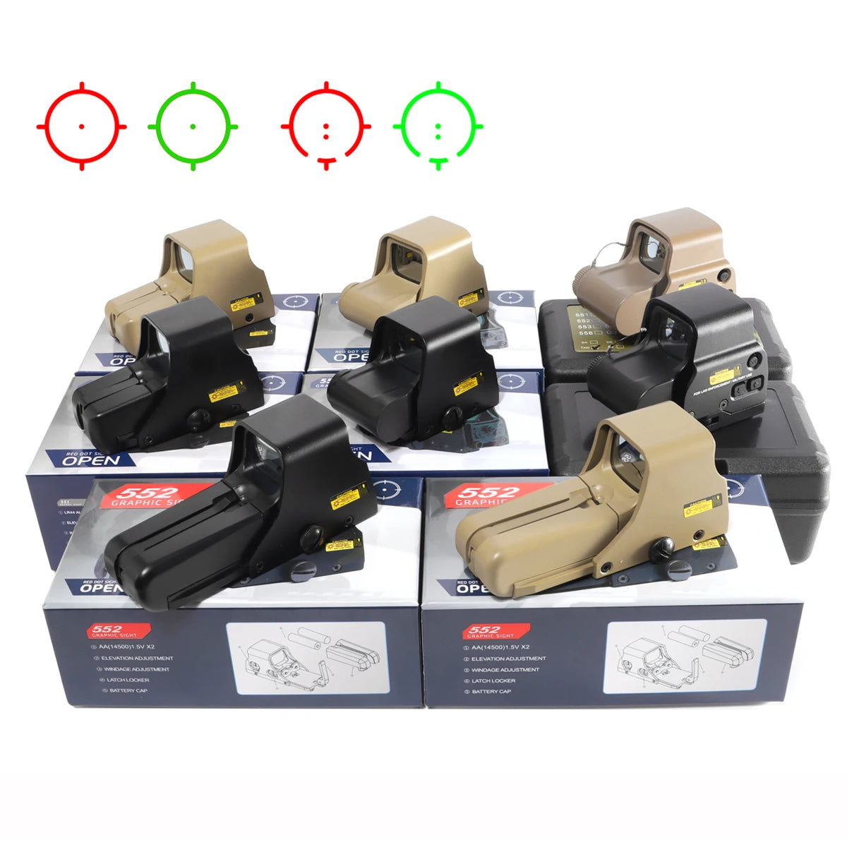 Mini MR Red Dot Sight Collimator Rifle Reflex Sight Scope fit 20mm Rail For Airsoft / Hunting Rifle