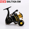 Saltiga Full Metal Fishing Reel High-speed spinning wheel 12BB Alloy reel 35kg drag power