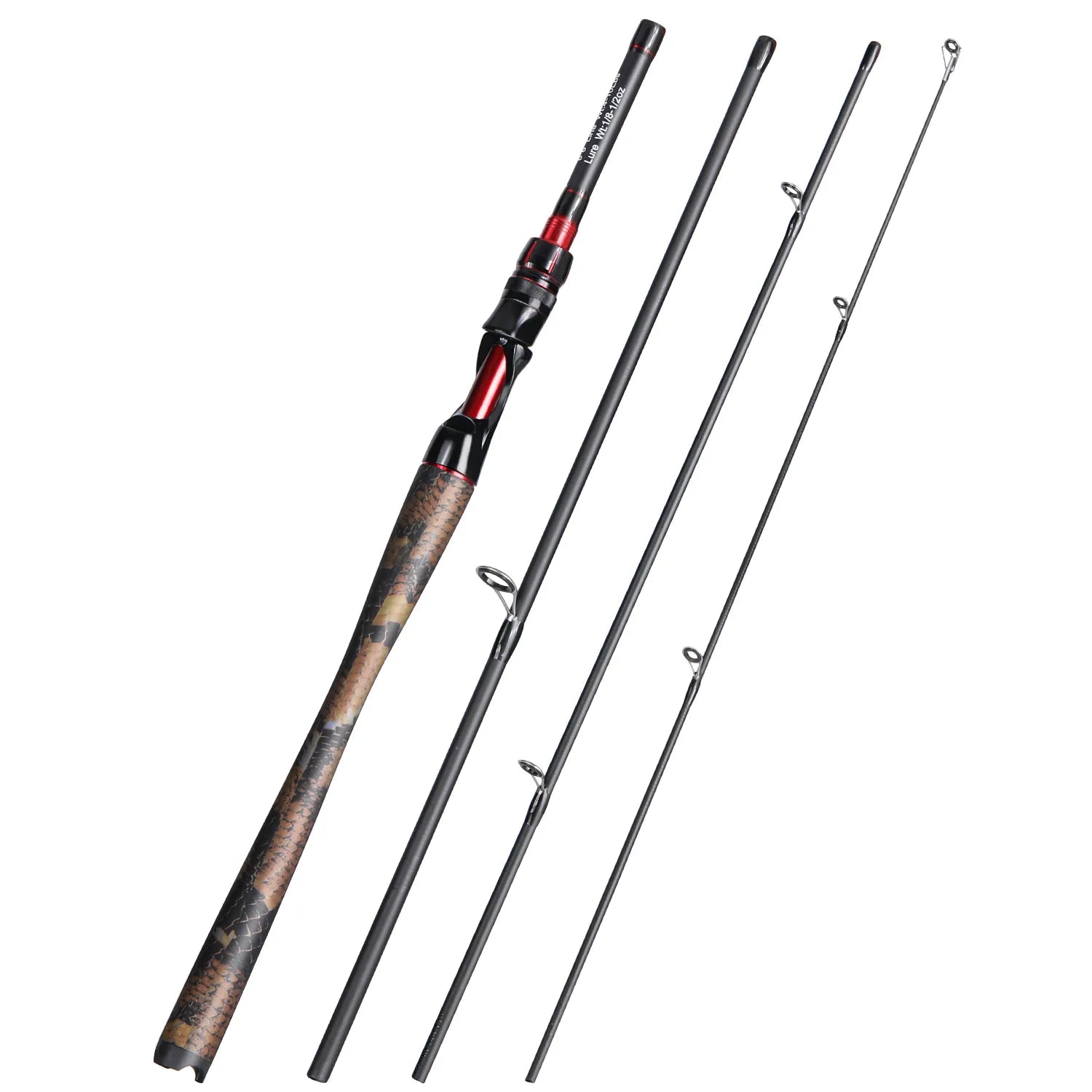 Casting Fishing Rod Ultralight Weight Carbon Fiber for Travel Freshwater Fishing