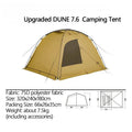 Naturehike Dune 7.6 Camping Tent 4 Season for 2-4 Person Waterproof Windproof.