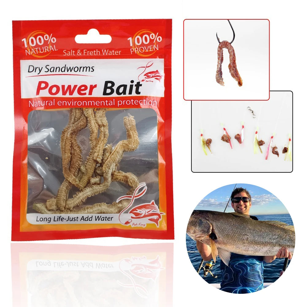 Dry Sandworms Fishing Lures Fishy Smell Lures Lifelike Dry.