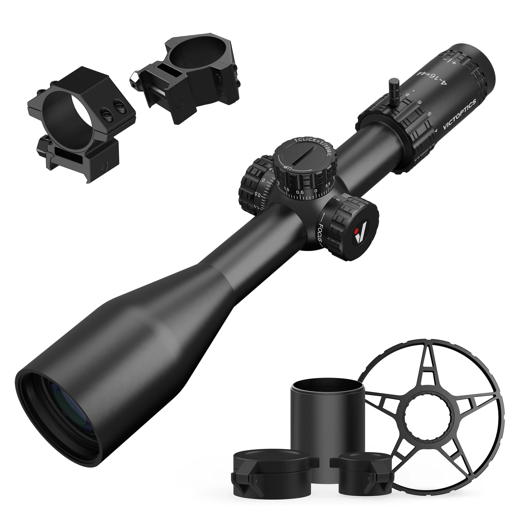 VictOptics S4 4-16x44 SFP Riflescope,Crystal Clear Optics.