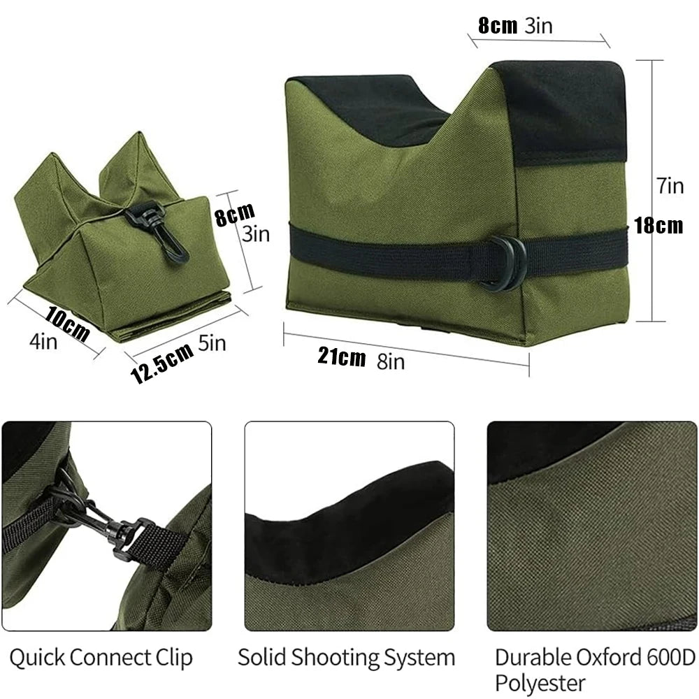 Outdoor Shooting Stand Bag Hunting Rifle Support Sandbag Gun Rest Target Sports Rifle Bench Unfilled Tactical Target Stand Bench