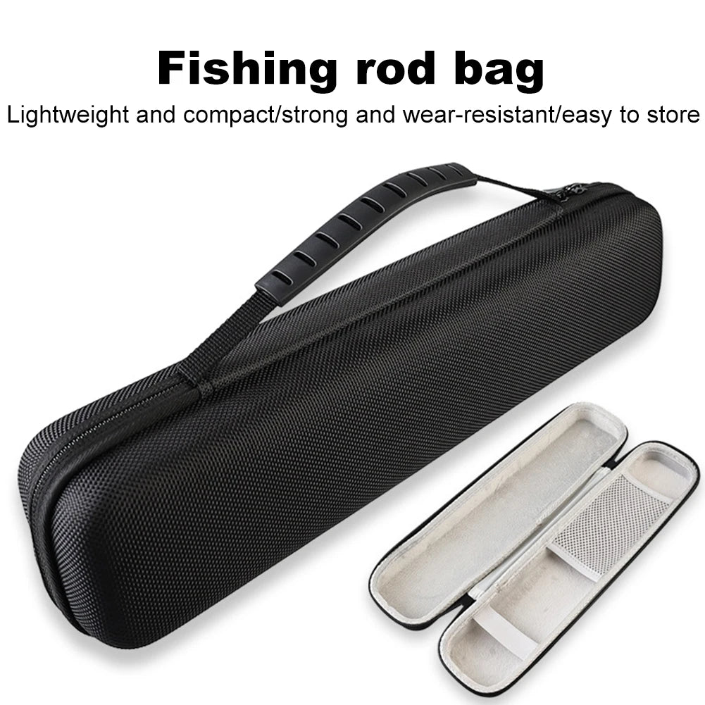 Hard Shell Fishing Rod Bag Fishing Pole Bag Shock Absorption Rod Holder.