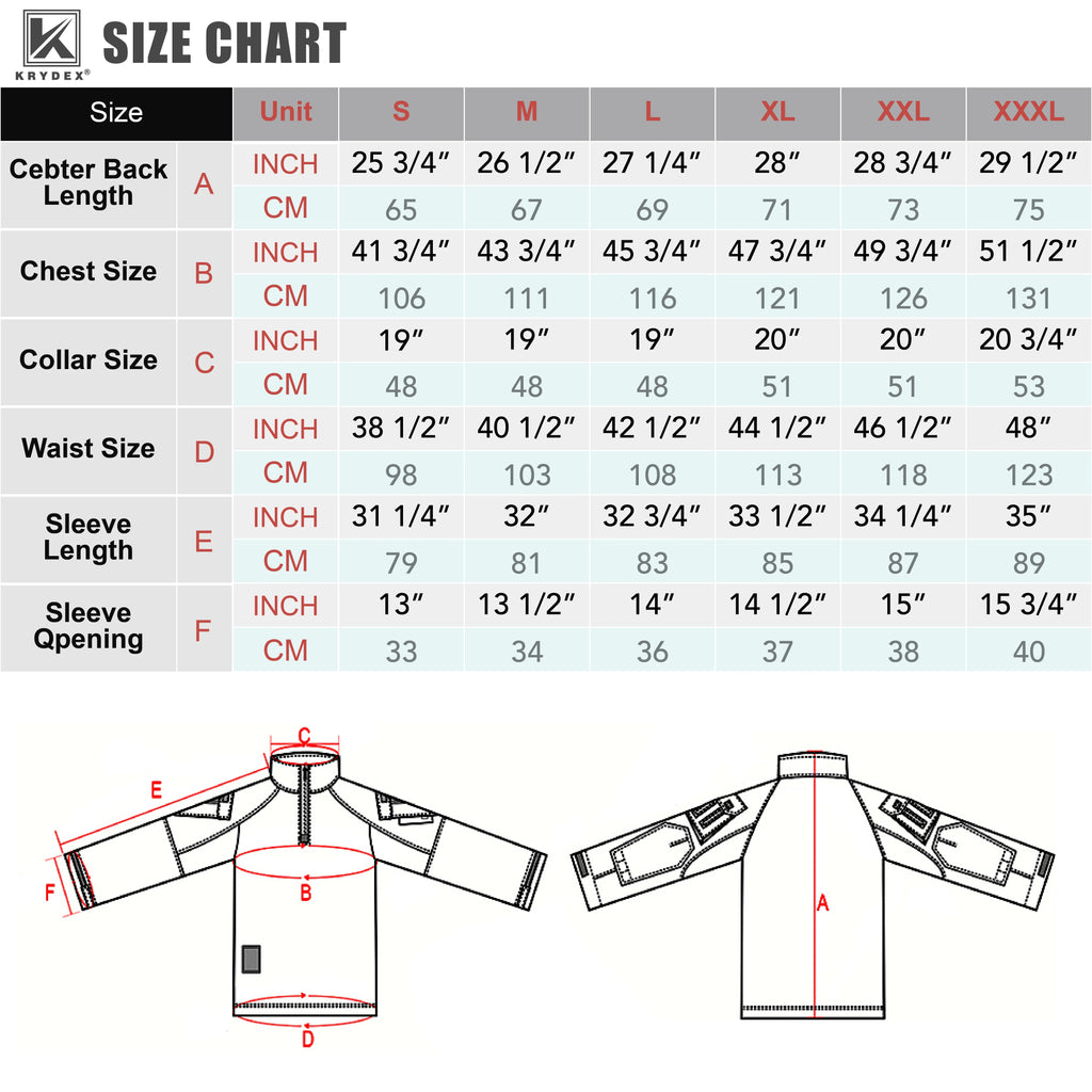 KRYDEX Camouflage Combat Uniform Clothing Hunting Hiking Tactical Shirt & Pants Suit Tiger Stripe Camo
