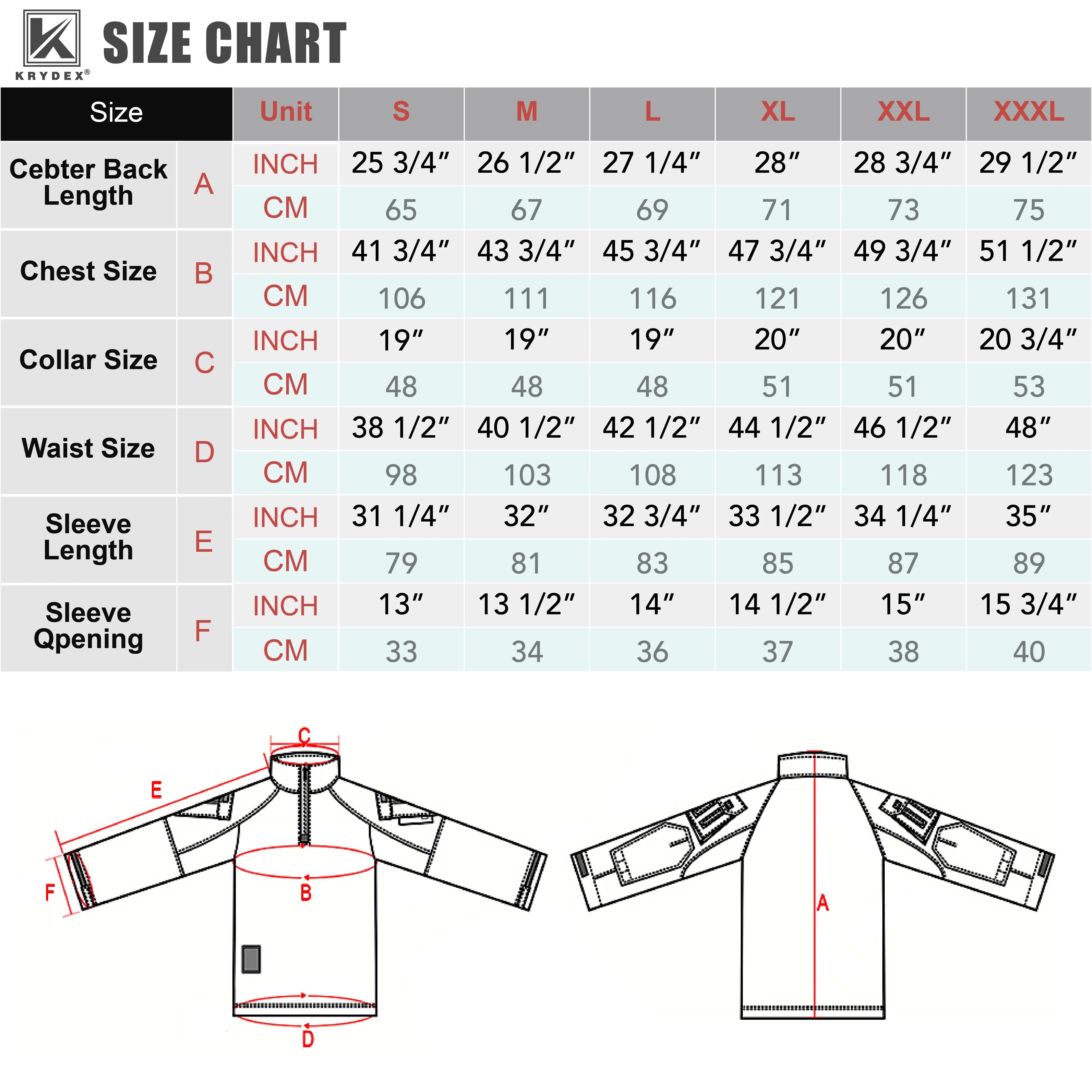 KRYDEX Camouflage Combat Uniform Clothing Hunting Hiking Tactical Shirt & Pants Suit Tiger Stripe Camo