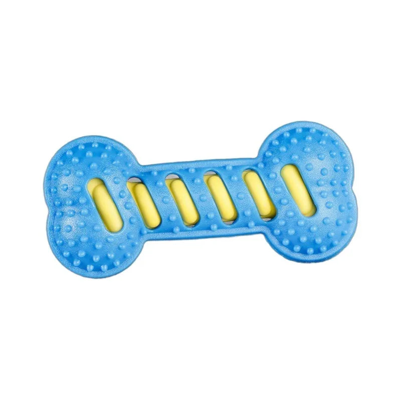 Pet Dog Chew Toy Teeth Cleaning Molar Stick Rubber Bone Toy Puppy Interactive Stick.