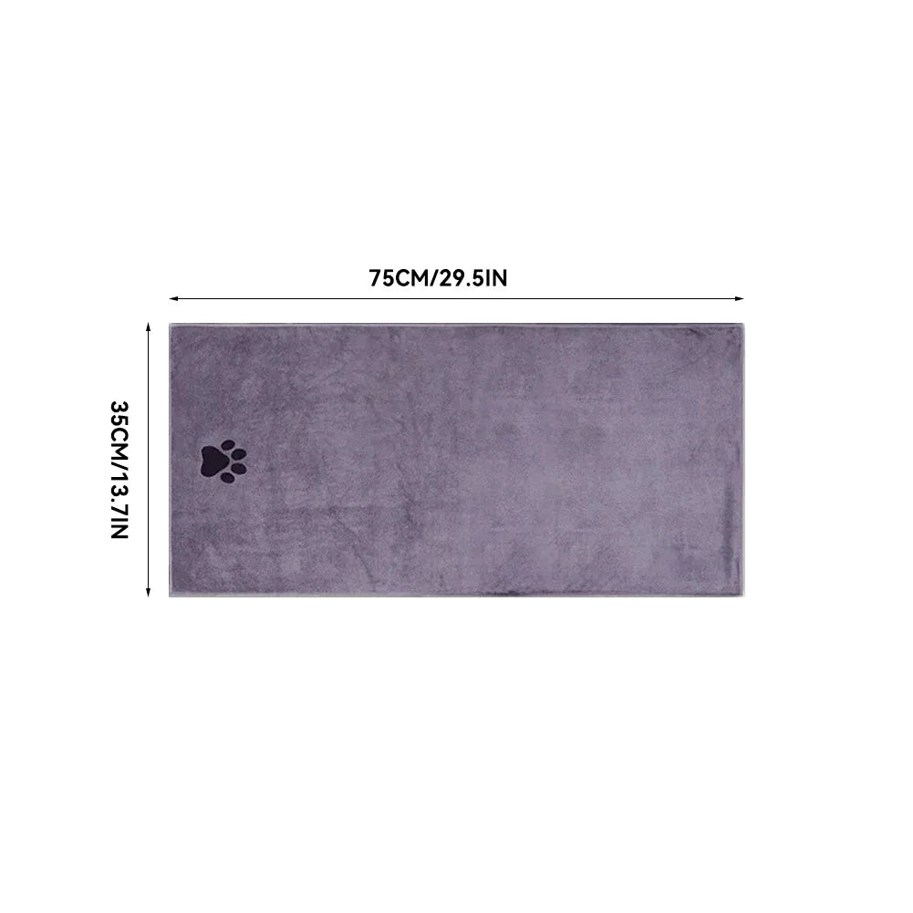 35*75cm/50*100cm Microfiber Pet Bath Towel Embroidered Super.