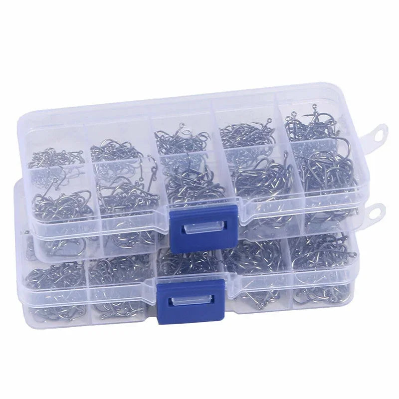 Circle Fishhook 3#-12# Jig Barbed Bait Tackle 50-1600Pcs/Box