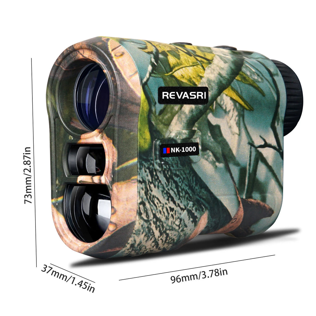 REVASRI 6x 1000M Laser Rangefinder for Hunting with Golf Ballistic Compensation