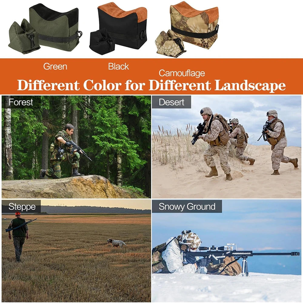Outdoor Shooting Stand Bag Hunting Rifle Support Sandbag Gun Rest Target Sports Rifle Bench Unfilled Tactical Target Stand Bench