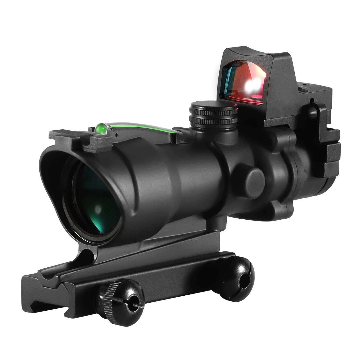 Adjustable 4x32 Red Dot 1x 4x Scope  Red Dot Tactical Scope 20mm Rail Scope for Hunting