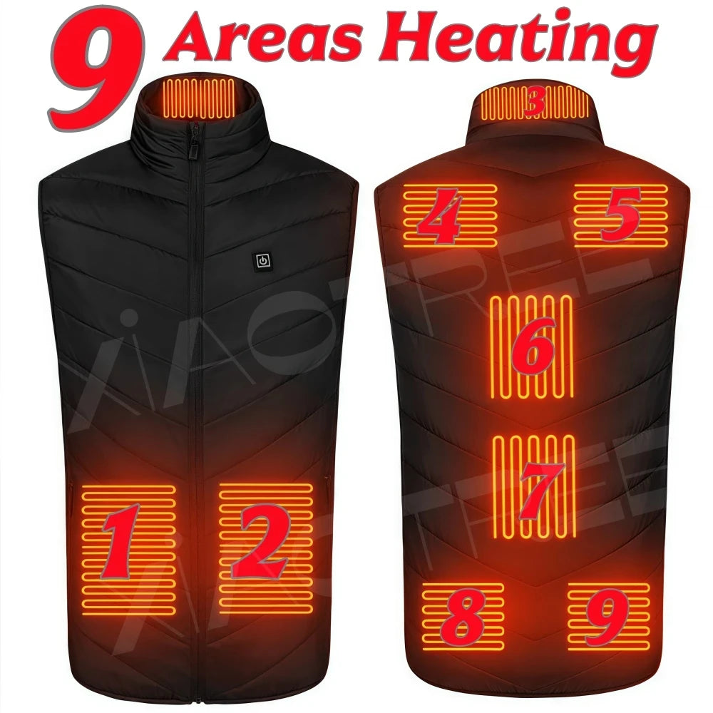 Electric Heated Vest - USB Powered Winter Jacket for Men and Women