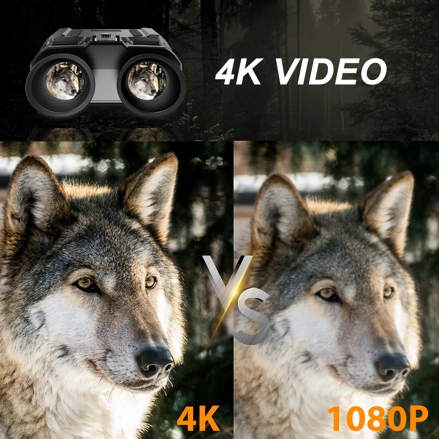 Long Range Helmet Mounted Tactical Digital Infrared Night Vision Binoculars NV8000