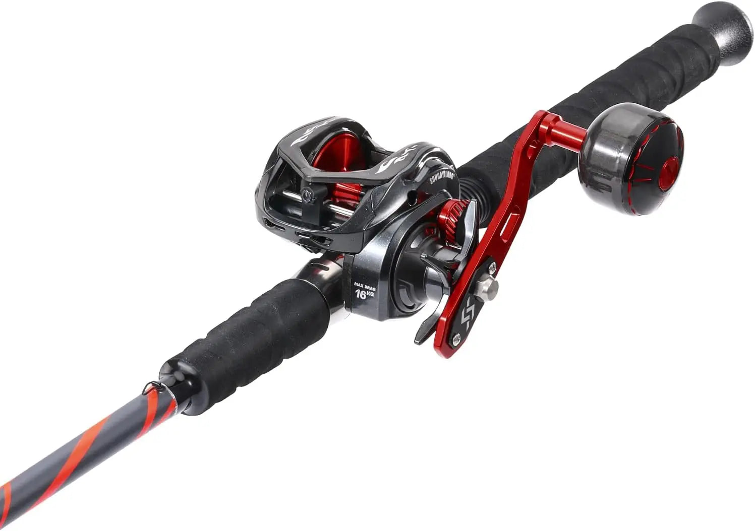 7'0" Carbon & Glass Fishing Rod with 400 Size Casting Reel.