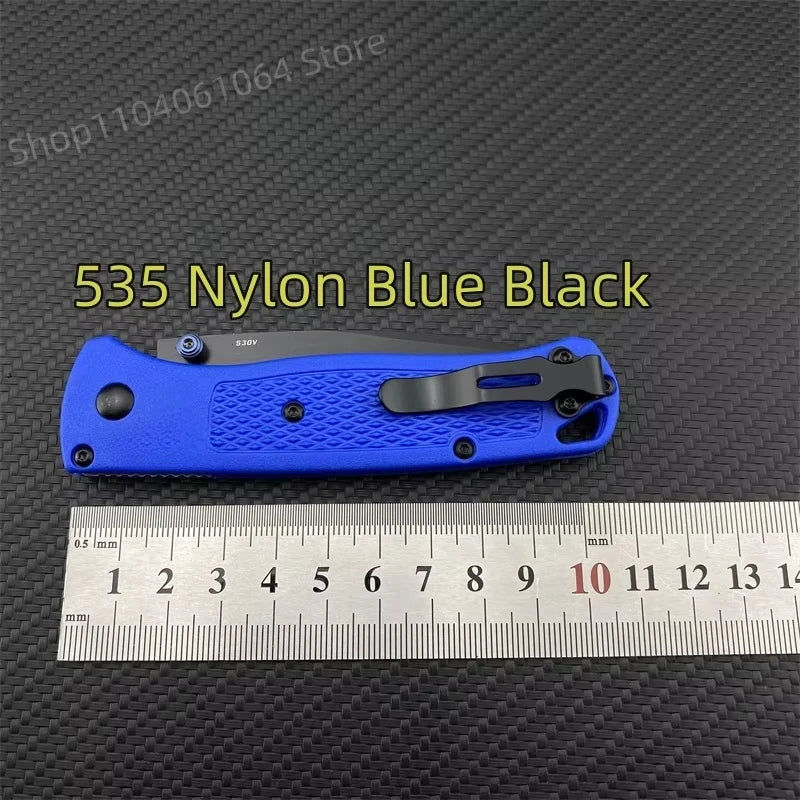 BM 535 Bugout Multi EDC Folding Knife Grivory Handle Drop Point Ultra.