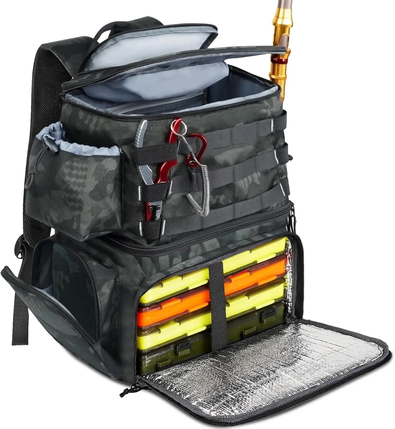 Large-Capacity Waterproof Fishing Tackle Box Fishing Accessories Tool Storage.