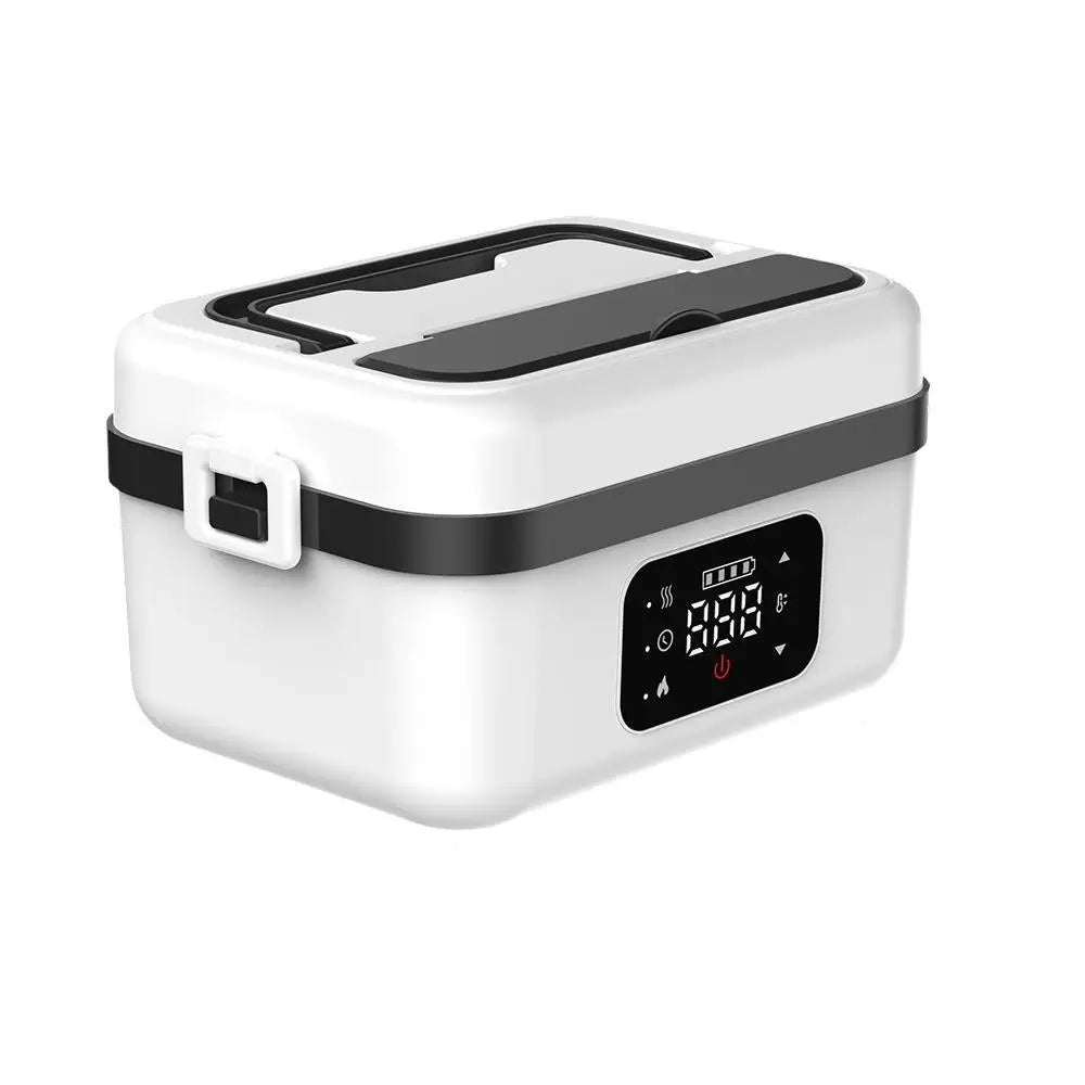 Wireless Electric Insulated Lunch Box - Built-in 8000mAh Battery, 60W Heating Lunch Box.