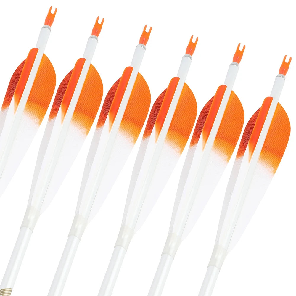 6pcs 32inch Archery Pure Carbon Arrow Spine 500 Shaft +/- 0.003.