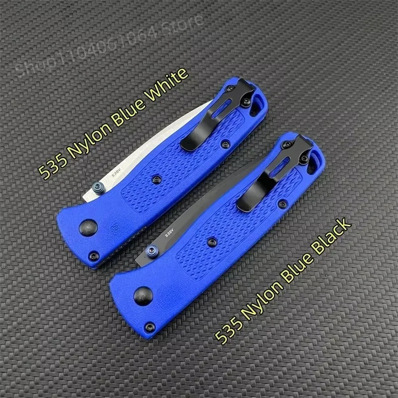 BM 535 Bugout Multi EDC Folding Knife Grivory Handle Drop Point Ultra.