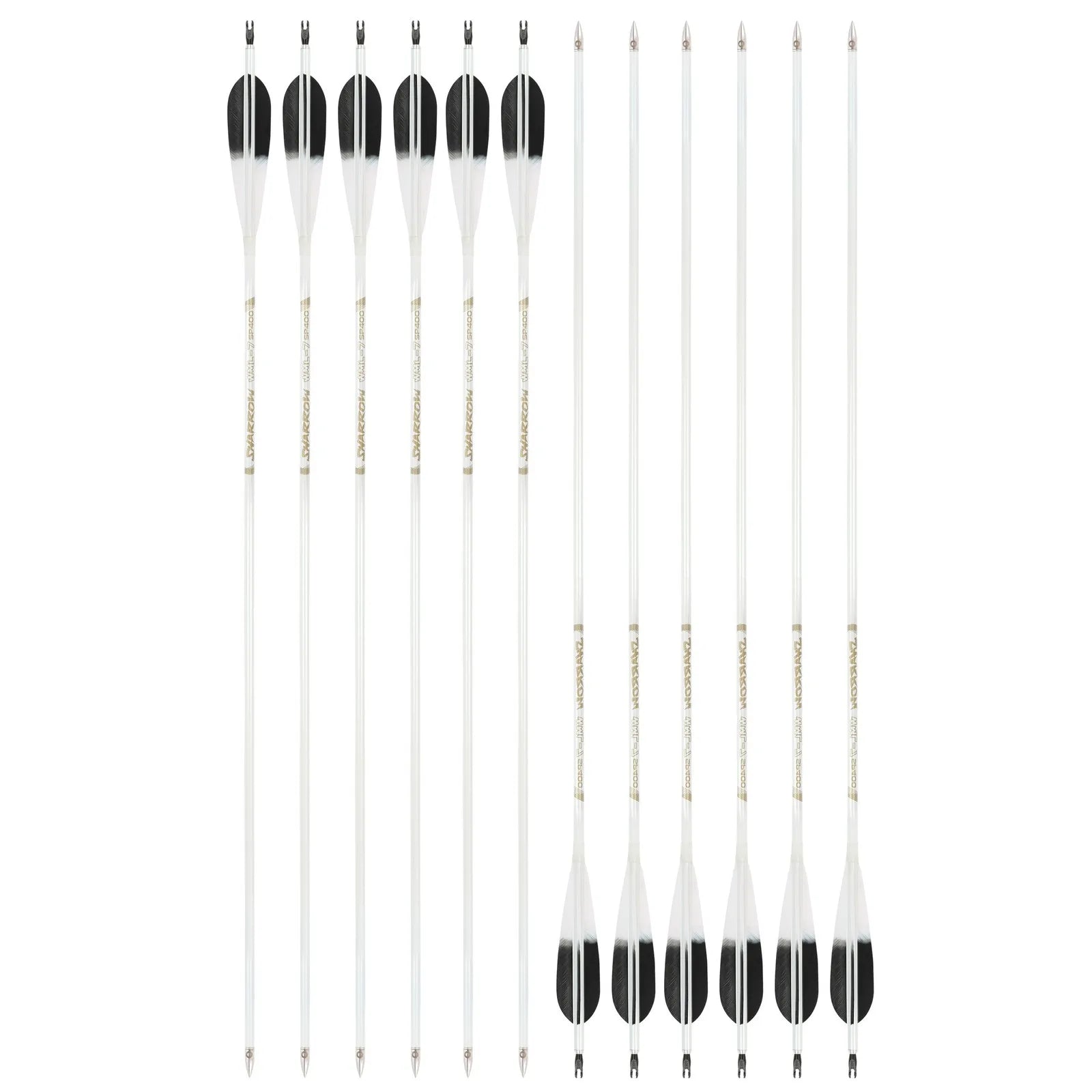 6pcs 32inch Archery Pure Carbon Arrow Spine 500 Shaft +/- 0.003.
