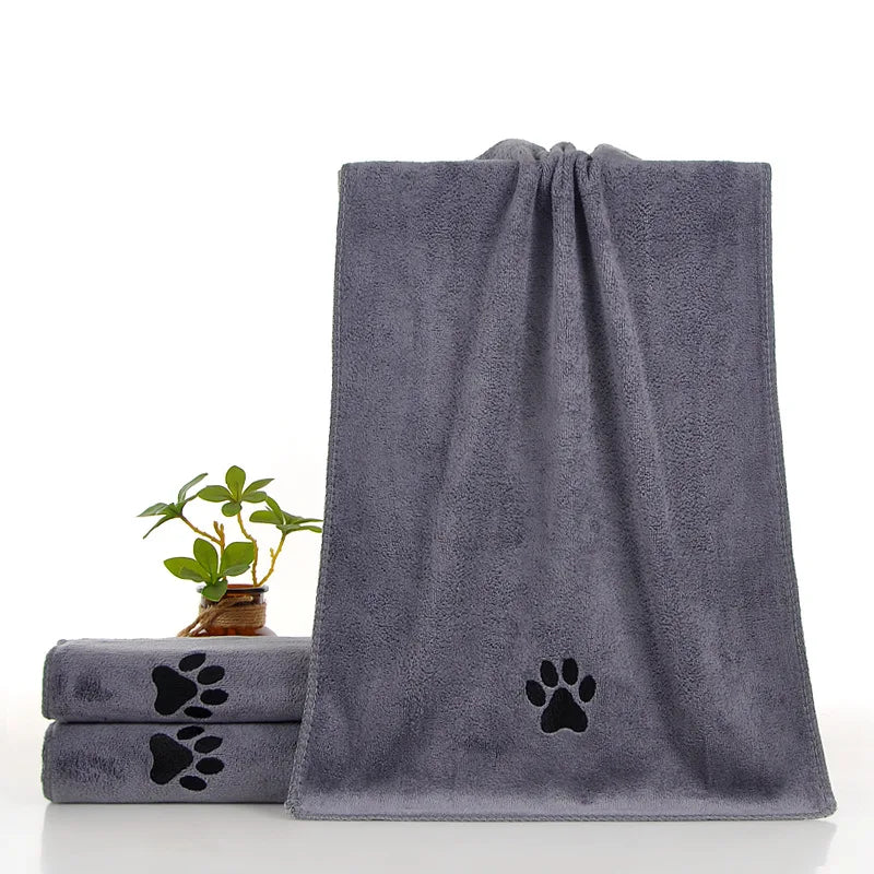 1Pc Pet Towel Soft, Thickened and Quick-drying Small Large Dog Cat Bath Towel Absorbs Water.