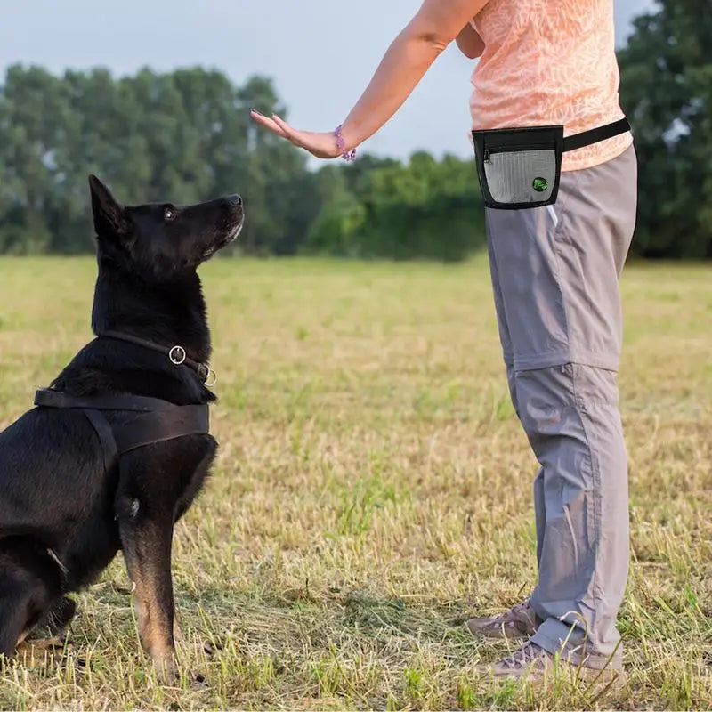 Dog Treat Pouch Magnetic Closure Puppy Training Waist Bag Puppies.