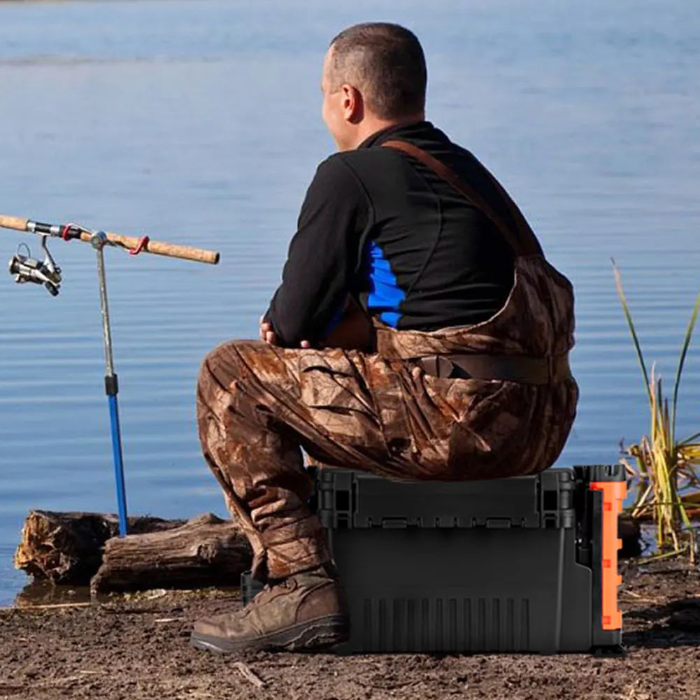 Portable Fishing Tackle Box 2 Tier Multi-functional Fishing Lure.