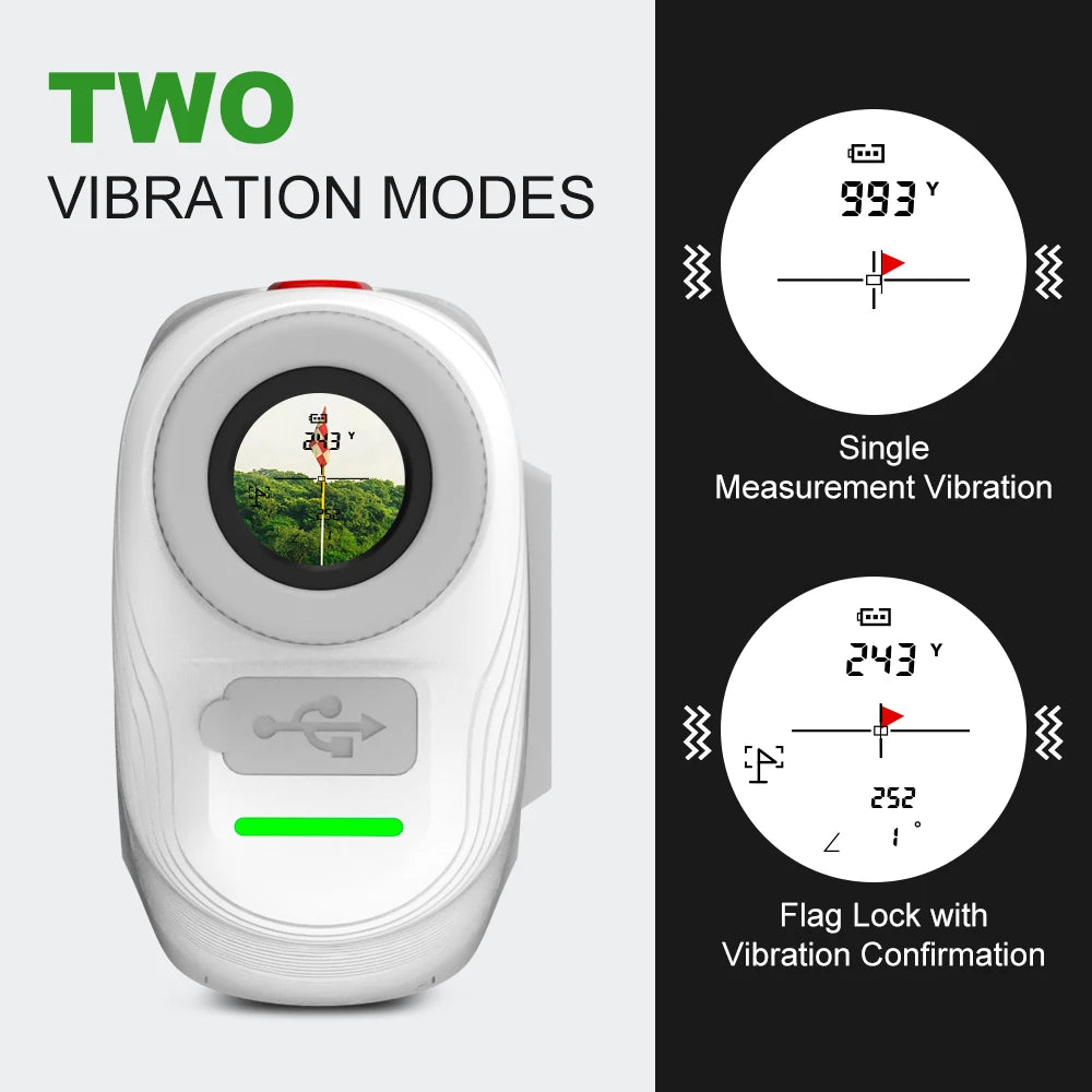 REVASRI 1300 Yards Professional Golf Rangefinder with Flag Lock & Magnetic Mount