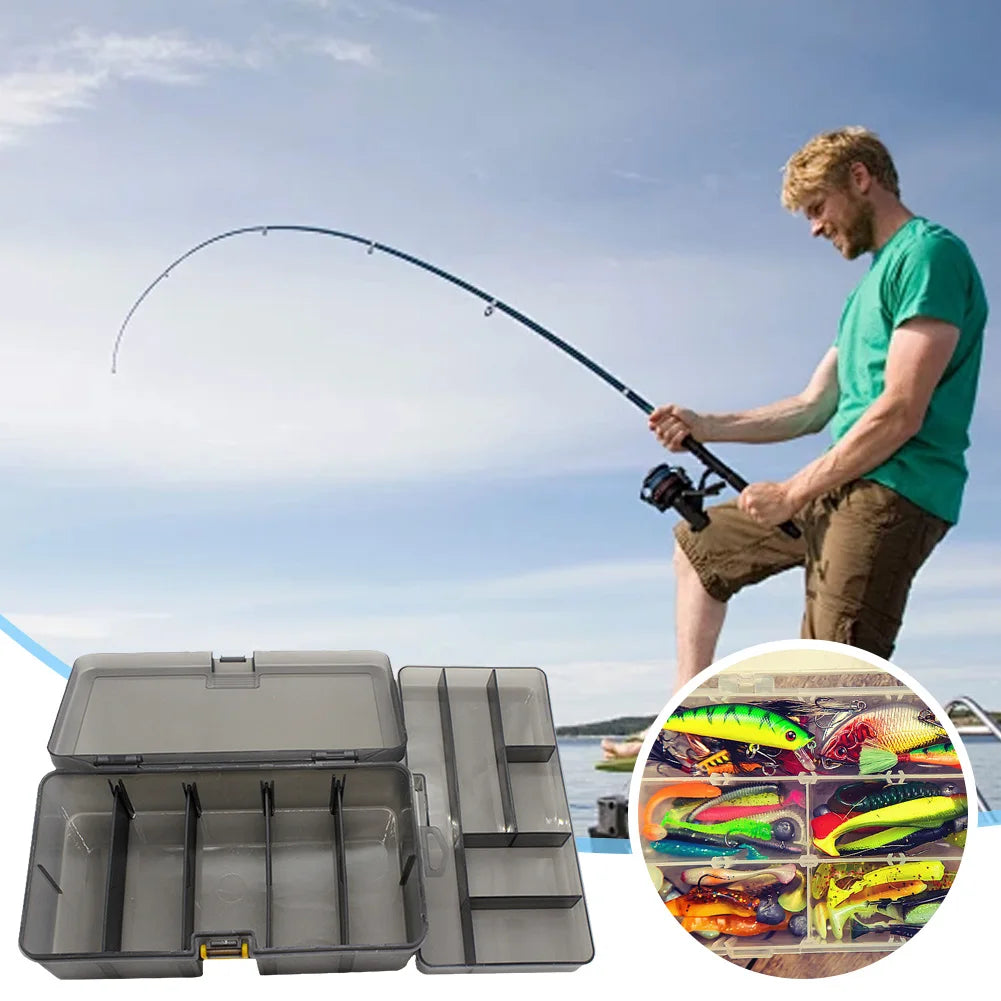 Portable Lure Tackle Box Removable Plastic Fishing Tackle Box.