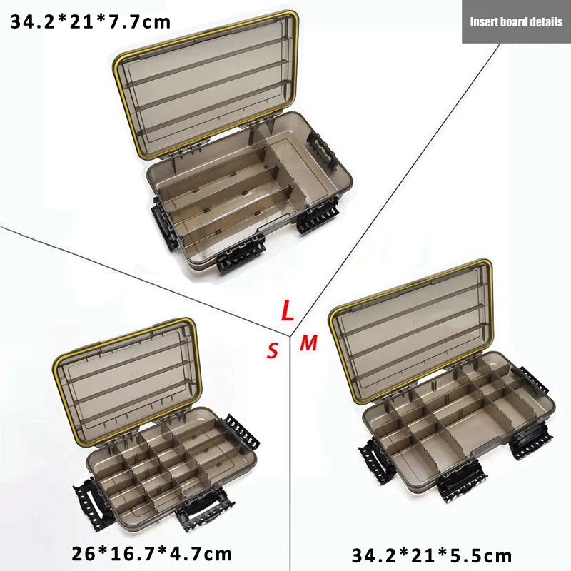 Large-Capacity Waterproof Fishing Tackle Box Fishing Accessories Tool Storage.