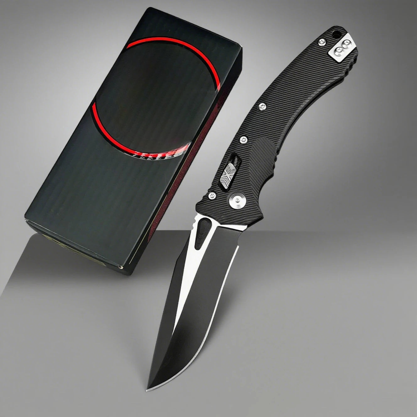 Micro MSI Folding Pocket Knife Nylon Fiber Outdoor Rock Climbing.