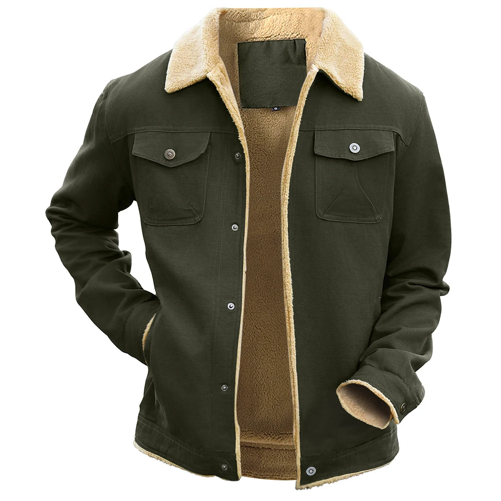 Men's Jackets Winter Warm Waterproof Fleece Lined High Quality Multi-color Coat Comfortable.