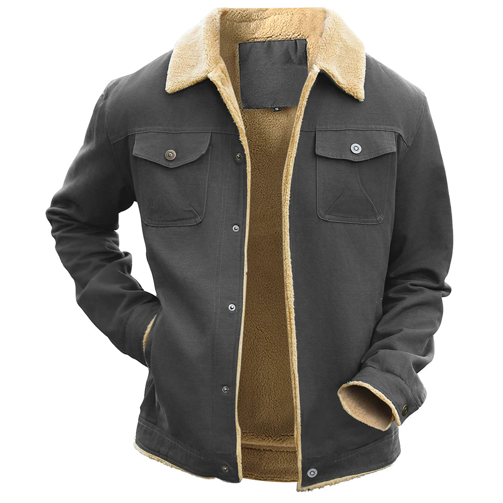 Men's Jackets Winter Warm Waterproof Fleece Lined High Quality Multi-color Coat Comfortable.