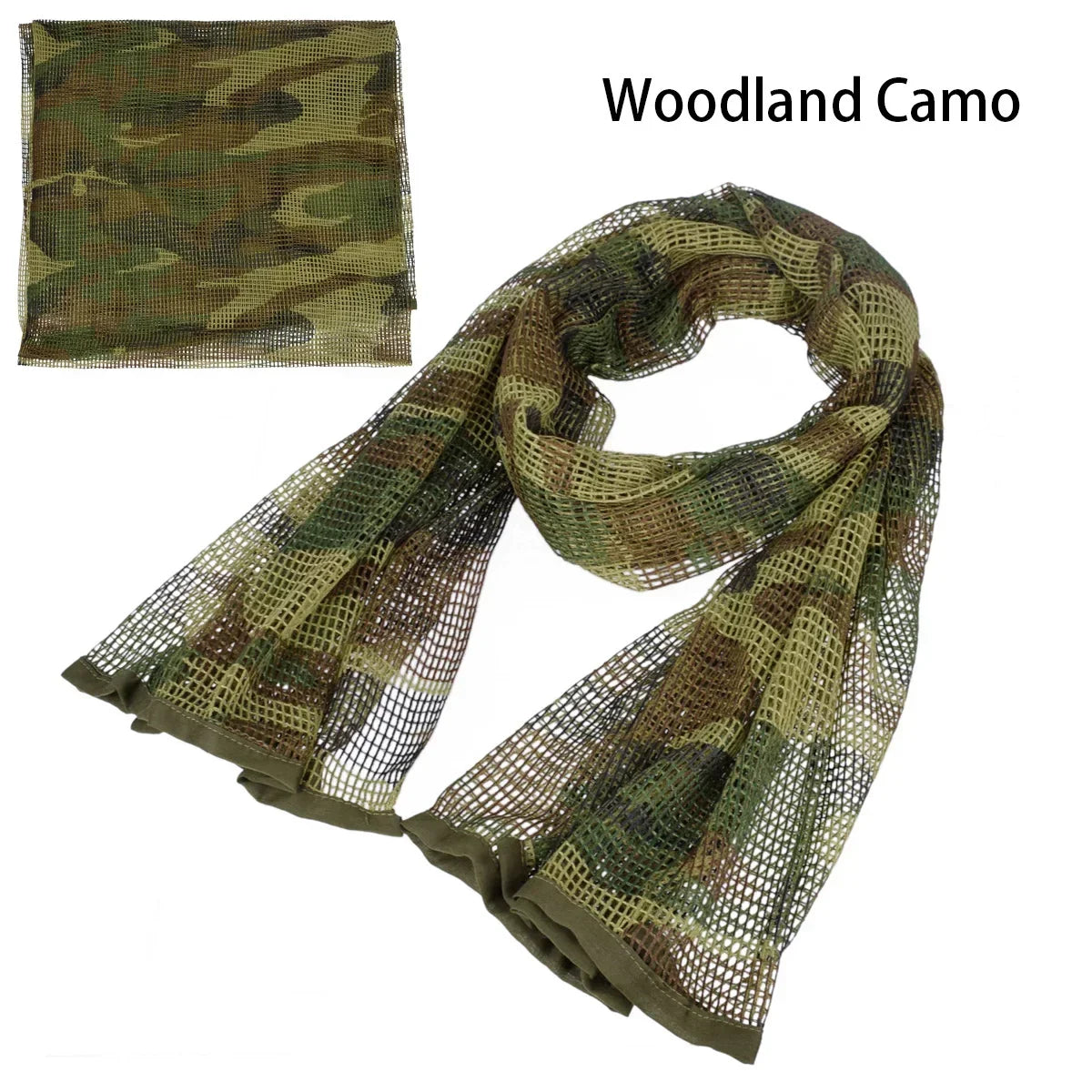 Camouflage Netting Tactical Mesh Net Camo Scarf Sports Hunting Shooting Wild.