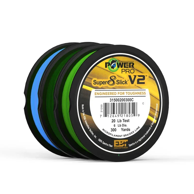 Power Pro SSV2 Braided Fishing Line – 300yds, 10–80lb | USA PE Braid for Catfish & Saltwater