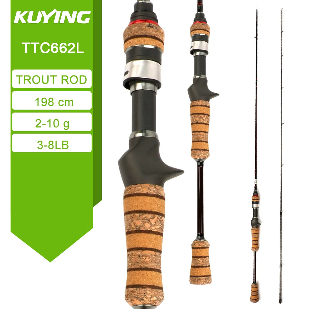 Fishing Rod Lure Cane Spinning Casting FUJI Carbon