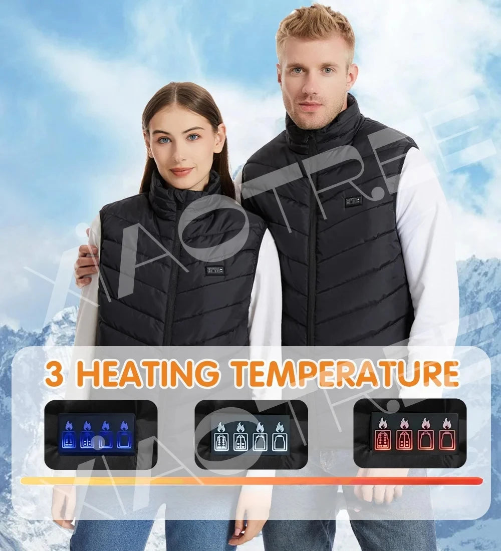 Electric Heated Vest - USB Powered Winter Jacket for Men and Women