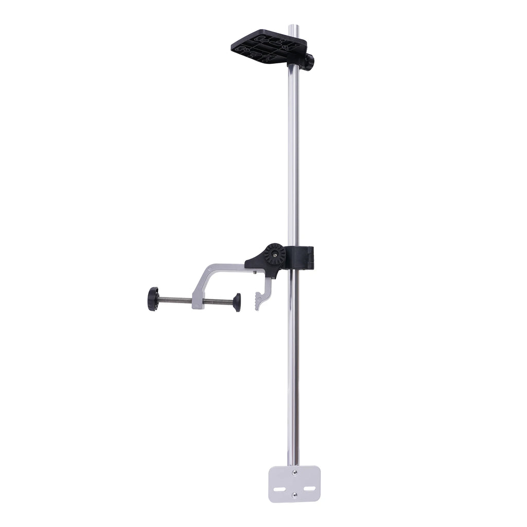 Universal 360° Rotatable Portable Transducer Mount Bracket for Fish Finder, Lightweight & Adjustable for Kayak Boat Fishing