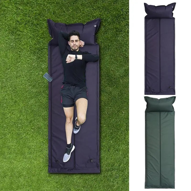 Inflatable Camping Mats Camping Mattress Pad 4-Season Camp Sleeping Mat.