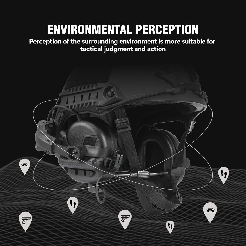 Army Shooting Earmuffs Tactical Hunting Headset Electronic Hearing.